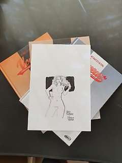 Altuna, Horacio | Horacio Altuna - Dessin original sur feuille A4 + Voyeurs Playboy T.1, T.2 et T.3 - EO - (2017/2021) | Catawiki