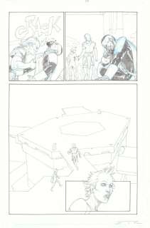 Esad Ribic - Eternals #1 P.24 - Ikaris Headbutts Druig - Sprite Splash - 2021 Signed