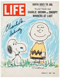 Charles Schulz Signed ’’LIFE’’ Magazine from 1967 | Nate Sanders