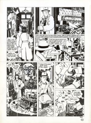 Jacques Tardi | NESTOR BURMA – M’AS-TU VU EN CADAVRE ? – PLANCHE ORIGINALE 10 | Galerie Barbier