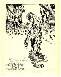 Wrightson - APPARITIONS PORTFOLIO, 121/1000 (1978) | Russ Cochran