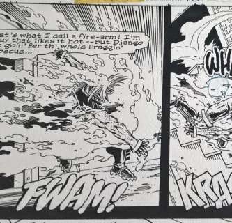 Lobo Vol 2 #18 Page #20. Splash Page. Flames of Fury. | Unreal Books
