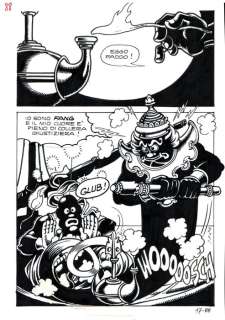 Magnus (Roberto Raviola) - | Magnus (Roberto Raviola) - Tavola Originale - La Compagnia della Forca n. 17 - "I Due Genii Siamesi" - (1978) | Catawiki