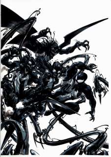 Clayton Crain - venom #150 variant oversized cover (venom battles venomized green goblin, doc ock, & vulture! ) 2017