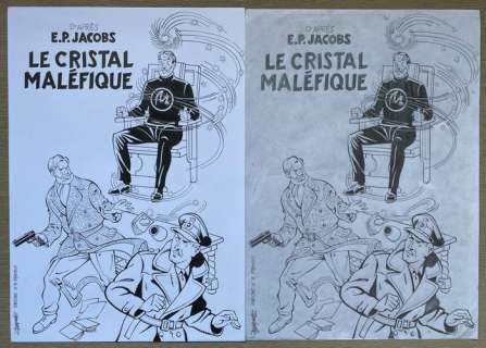 Cirovic, Slavisa | Cirovic, Slavisa - Crayonné original + dessin original - Hommage Ã  Jacobs | Catawiki