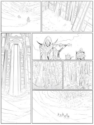 Richard Blake | A Song for Dusrian - Page 8, Métal Hurlant, 2026 | Philippe Labaune Gallery