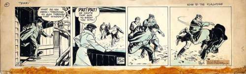 Milton Caniff | Terry et les pirates Strip original à l’encre de chine, paru | Cornette de St Cyr