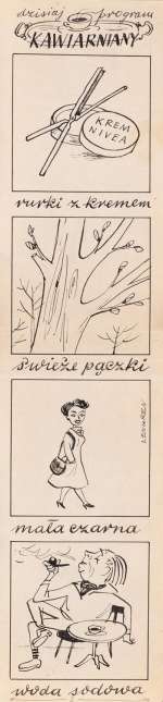 Zbigniew Lengren (1919 - 2003) | Zbigniew Lengren | Program kawiarniany, ilustracja satyryczna | Desa Unicum