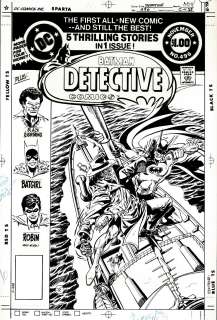 Jim Aparo - detective comics #496 cover (batman battles original 1940 clayface, who dies in this issue! ) 1980