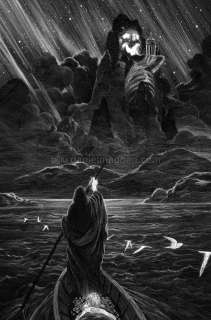 Nicolas Delort - Illustration intitulée L‘ÃŽle des morts