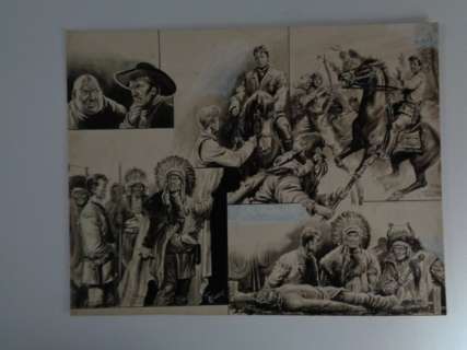 Giovanni Benvenuti | Giovanni Benvenuti - tavola originale "Il west" | Catawiki