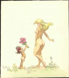 Frazetta - THE GIFT, Original Painting (1993) | Russ Cochran
