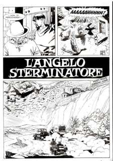 Nicola Mari - | Nicola Mari - Tavola Originale - Dylan Dog n. 141 "L’Angelo sterminatore" Full Page - (1998) | Catawiki