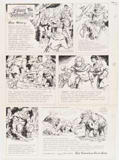 John Cullen Murphy ’’Prince Valiant’’ Sunday Comic Strip Original Artwork -- #3249 Dated 16 May 1999 | Nate Sanders