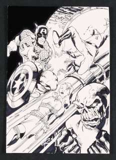 Captain America vs. The Red Skull Sketch by Ron Williams | mycomicshop.com