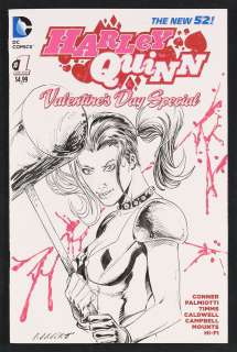 Harley Quinn Sketch Cover by Marat Mychaels on Harley Quinn Valentines Day Special (2015) #1C | mycomicshop.com
