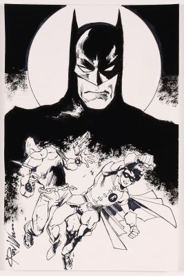 Ron Williams | Batman and Robin Sketch by Ron Williams | mycomicshop.com