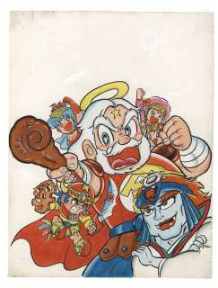 Yoshihiko Takemura Hand-Drawn Color Manuscript Bikkuriman Tentoumushi Comics Vol. 3 Cover Page | Mandarake (Big Web)