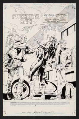 Original Art from Green Arrow #97 (1995) Page 1 Pencils by Rodolofo Damaggio | mycomicshop.com