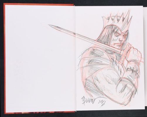 Dan Brereton | Barbarian Sketch by Dan Brereton in Swordplay HC (2023 Storytime) Novel | mycomicshop.com