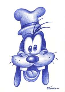 Joan Vizcarra | Goofy Portrait - Original Drawing - Joan Vizcarra - Pen Art - Original Artwork | Catawiki