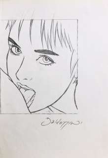 Roberto Baldazzini | Roberto Baldazzini - 2 illustrazioni a matita Chiara Rosenberg pubblicate su “Con Sensi” - Page volante - Exemplaire unique - (1998) | Catawiki