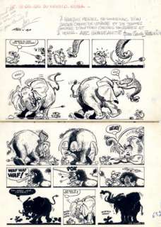 Fournier, Jean Claude | Spirou Superbe planche originale Ã  l’encre de chine | Cornette de St Cyr