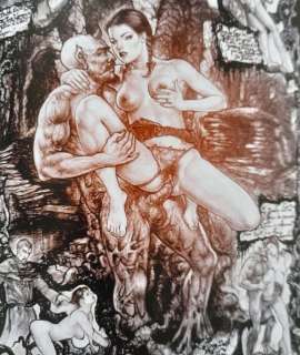 Claude Marrache | Claude Marrache - Signed Harem"Welcome to my Nightmare" Limited 50 copies / dedication & 3 Handsigned postcards - Cartonné - EO (2022) | Catawiki