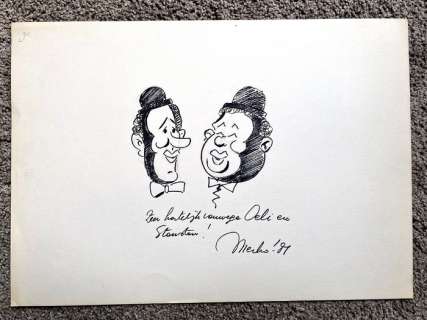 Merho | Merho - Originele tekening - Kiekeboe - Oeli en Stanstan - (1981) | Catawiki