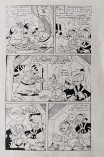 Tavola originale Topolino n.191″Scimmie Afflitte” pag. 11 Giovan Battista Carpi