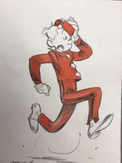 Munuera, José-Luis | Munuera, José-Luis - Dessin original couleur - Spirou et Fantasio - Spirou | Catawiki