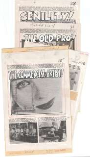 Elder - THE COMMERCIAL ARTIST!, OLD PRO! & SENILITY!, MAD #22, Pages 15,16, 21, 28 (Apl 1955) | Russ Cochran