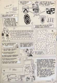 Eddy Paape – Jeux 107 – chinese ink and watercolor | BD Originaux