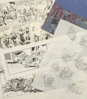 Lot de 4 dessins MARCELLO pour Â«Nasdhine HodjaÂ» - MAX Â«RobotsÂ» dessin | Tessier Sarrou