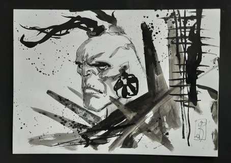 Ledroit, Olivier | Ledroit, Olivier - Dessin original - Chroniques de la Lune Noire - Ghorgor - (1993) | Catawiki