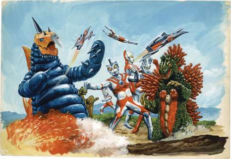 Hand-Drawn Color Hanken Illustration Ultra Brothers | Mandarake (Big Web)