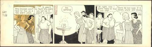 King - GASOLINE ALLEY, Daily Strip Art (7/28/56) | Russ Cochran