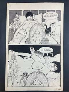 George Pichard | George Pichard - tavola originale "Caroline Choléra: Bambole" - Page volante - Exemplaire unique - (1973) | Catawiki