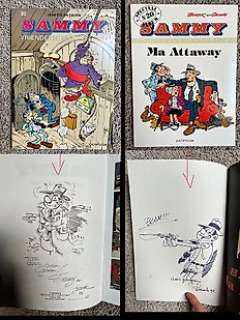 Berck en Jean Pol - Sammy - Sammy - Vriendendienst - Ma Attaway - met mooie dedicaces - Broché - EO - (1986/1996)