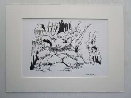 Paul Geerts | Paul Geerts - Originele tekening in inkt - Mo en Jade | Catawiki