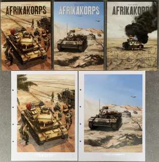 Olivier Speltens | AfrikaKorps 1-3 - Limited Edition, 444 Ex. & A3 Ex-Librissen - Cartonné - EO - (2019/2022) | Catawiki