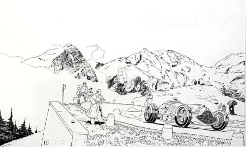 Marvano | Grand Prix, illustration Ã  l’encre de Chine p… | Millon