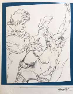 Riccardo Mannelli | Riccardo Mannelli - illustrazione originale pubblicata su “Carni Scelte ” / pag 91 - Page volante - Exemplaire unique - (1994) | Catawiki