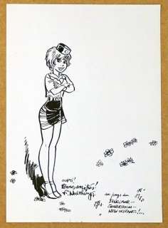 Walthéry | Walthéry - Dessin Original - Natacha New Orléans !... - Signé - Exemplaire unique | Catawiki