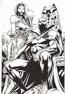 Agustín Padilla - Black Panther - - Dibujo original - Black Panther & Storm - (2022)