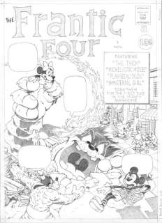 Roberto Ronchi | "The Frantic Four" No. 1 Cover - Signed Original Art by Roberto Ronchi (2023) | Catawiki