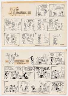 Lot of Two ’’Wizard of Id’’ Sunday Comic Strips from 1965 | Nate Sanders