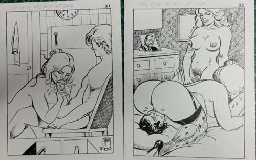 Marc Random | LOVE STORY 204 - Viñeta erótica n21 y n22, envío gratis - (1970) | Catawiki