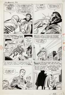 Jack Kirby and Sol Brodsky Fantastic Four #3 page 4 Original Art (Marvel, 1962). After demonstrating his - | Heritage