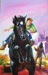 Secondo Busett - Original illustration for Furia. Cm. 23,5x36. Gouache. Signed. Mint